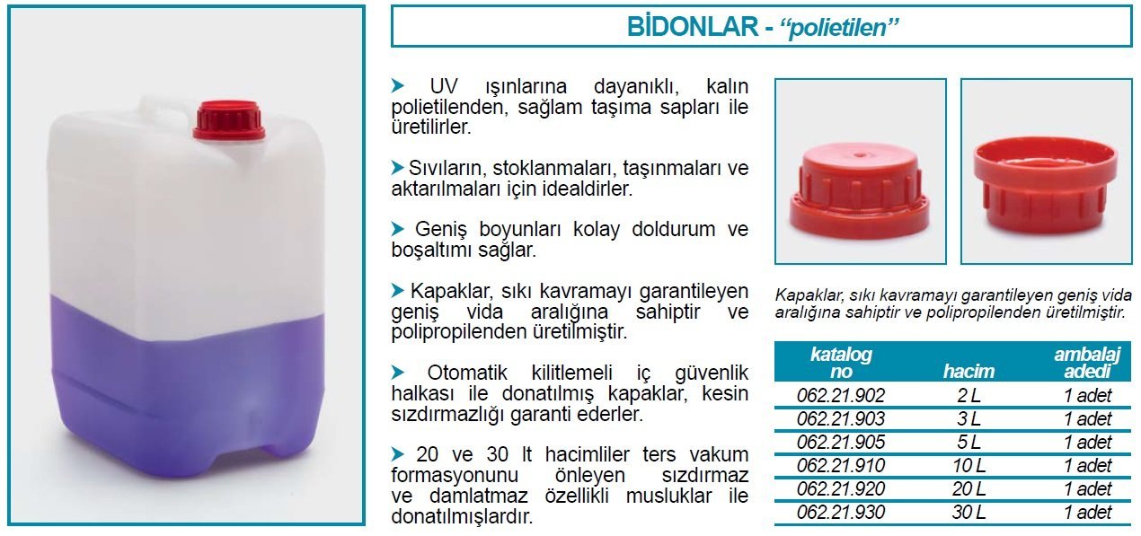 İSOLAB 062.21.902 bidon 